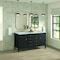 James Martin Vanities 60'' Double Vanity, Carbon Oak w/ 3 CM Carrara White Marble Top 485-V60D-CBO-3CAR - alternate 5